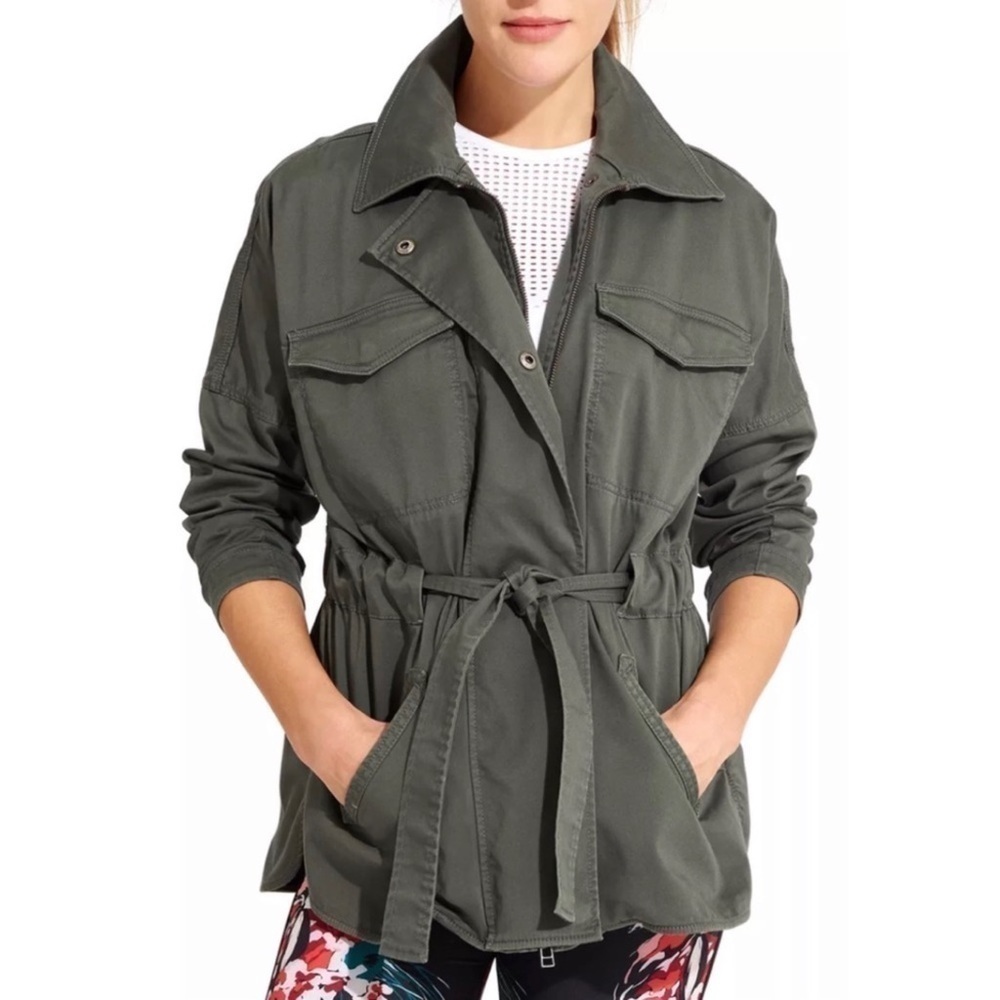 Derek Lam 10C Athleta Greenwich Jacket Size Small Jasper Green Coat New NWT